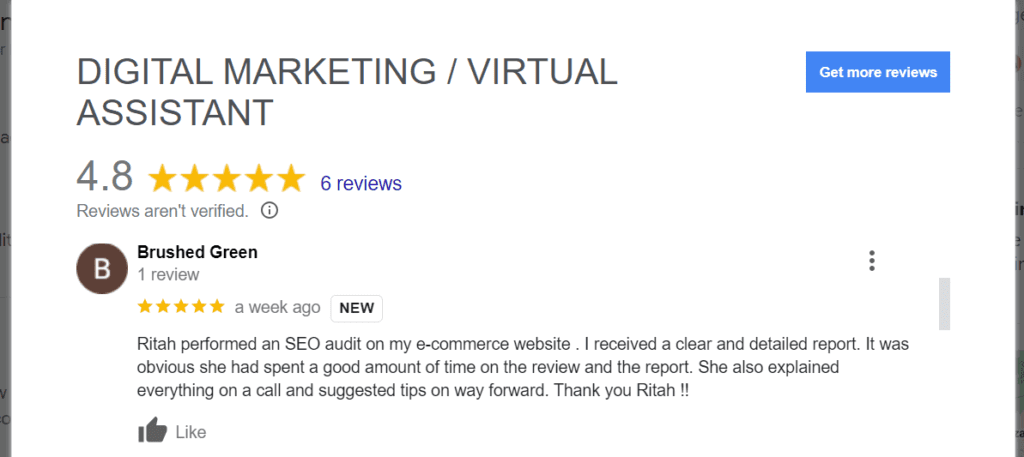 seo consultant testimonial