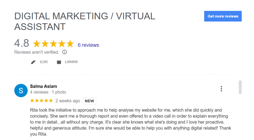 seo consultant testimonial